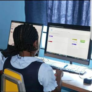 Sssshhh… It’s exam time. DNPS pupils doing their CBT(Computer Based Test)